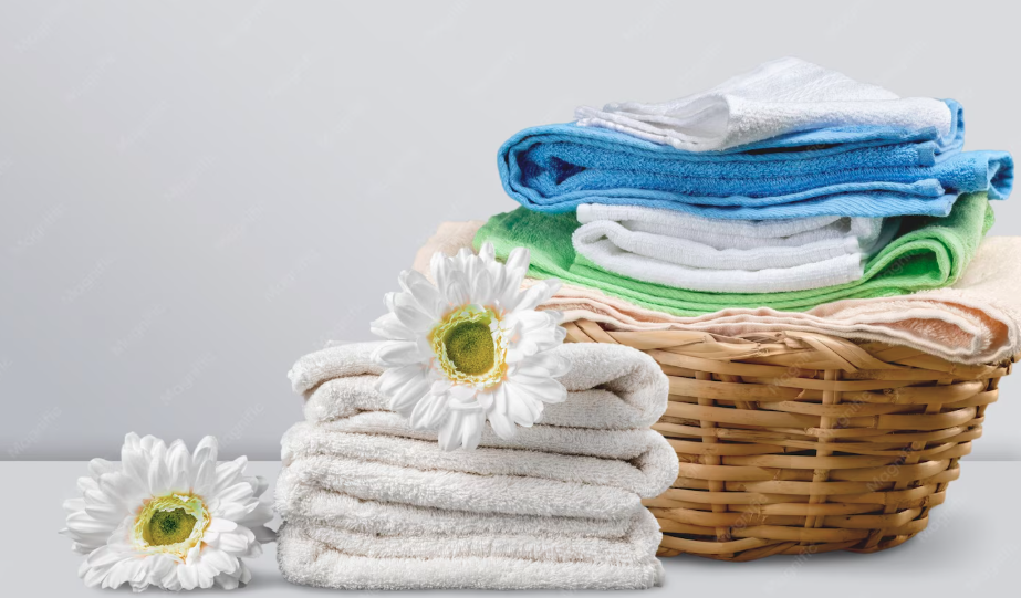 Fresh folded laundry from Drisoft Laundry Services